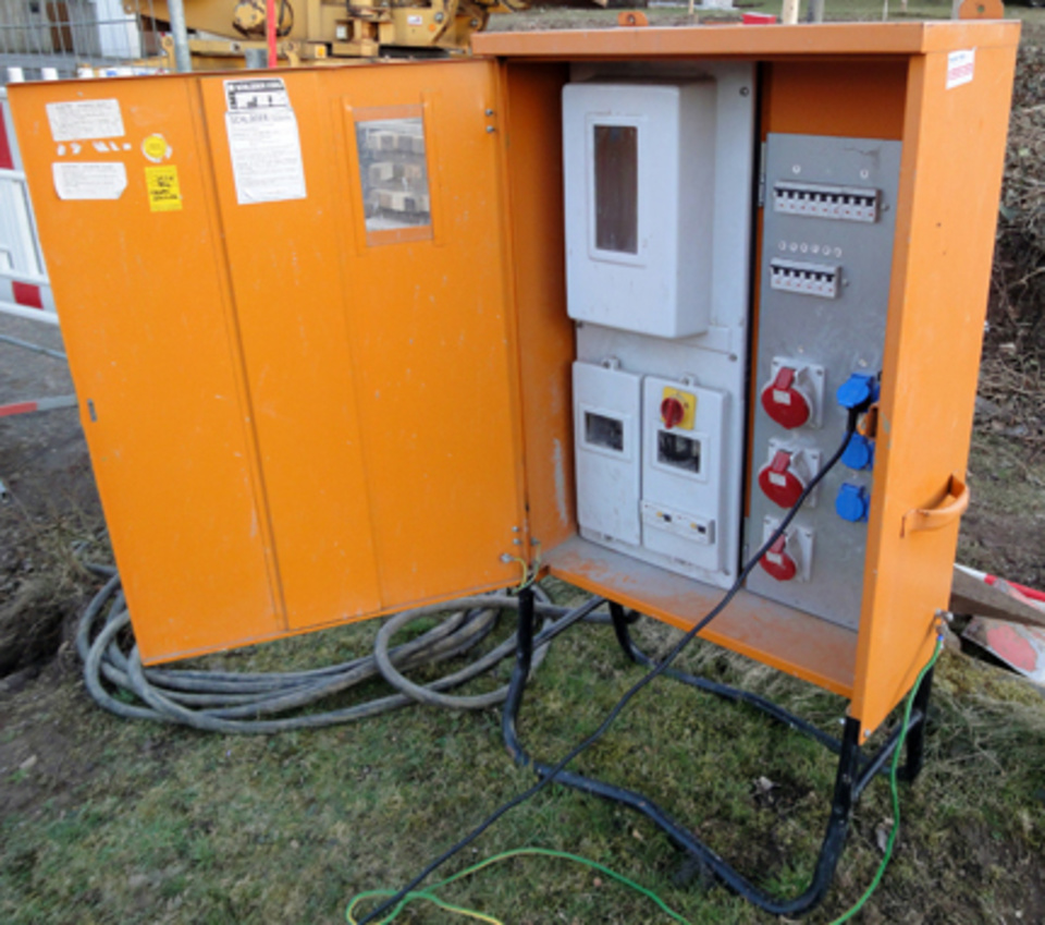 Baustromkasten bei H+S Gebäudetechnik in Pfedelbach
